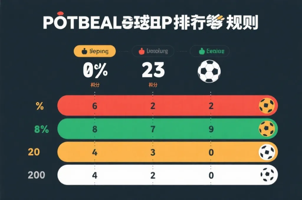 世界杯小组赛积分和净胜球规则示意图